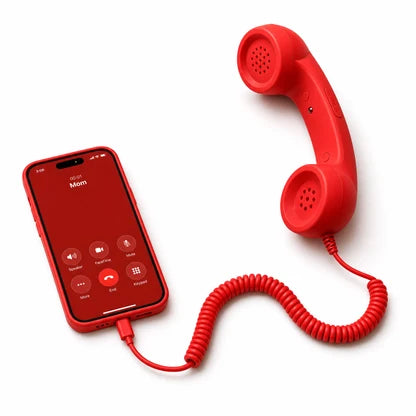 📞 Retro Phone Handset for Cell Phone