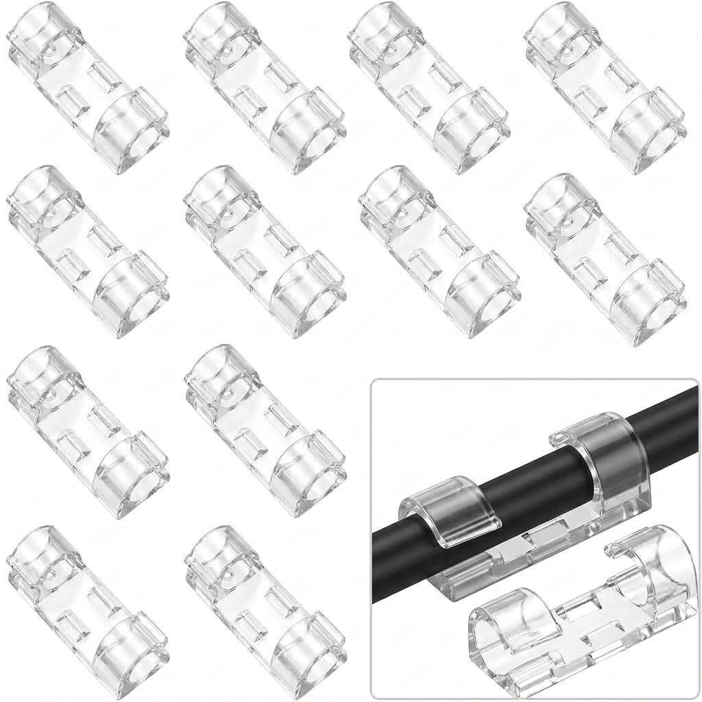 🔥 120PCS Self Adhesive Cable Management Clips