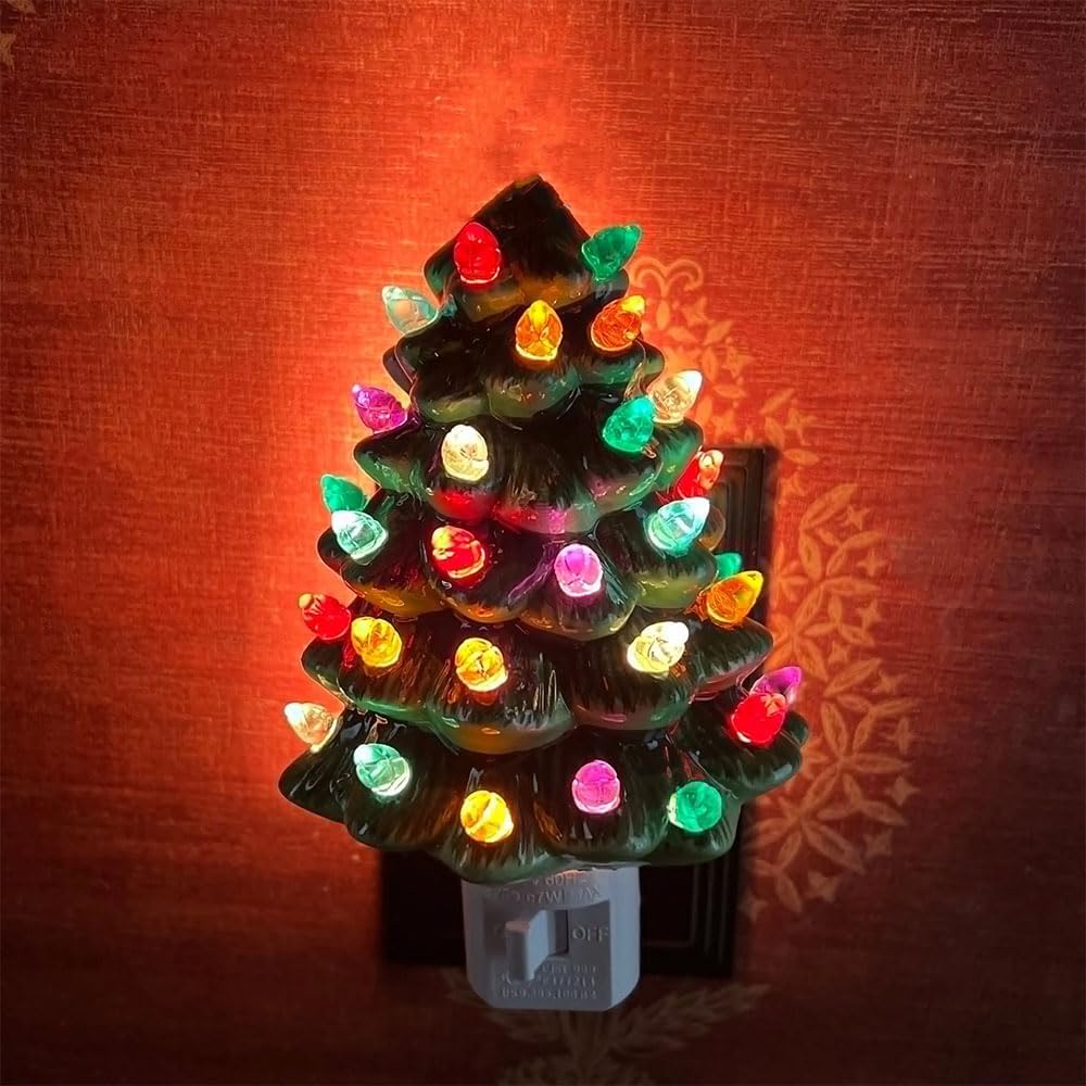 Christmas Tree Night Light, with ON/Off Switch for Bedroom Living Room Xmas Decor