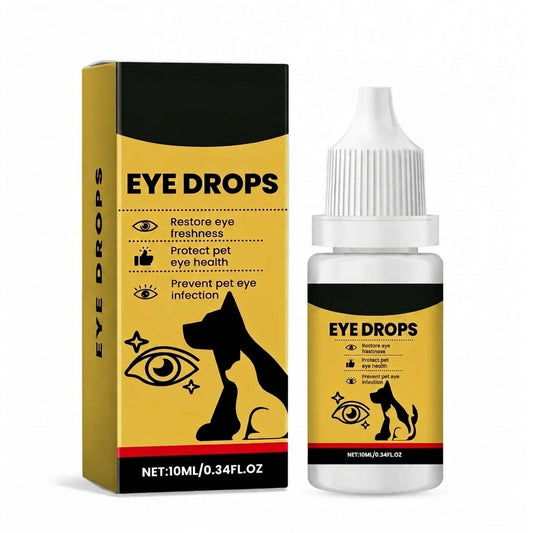 Eye Care Solution for Cats and Dogs—for daily tear stain cleaning; gentle care, mild formula, and easy to use.