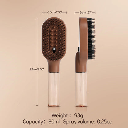 MistBrush™ 3-in-1 Misting Hair Brush – Spray, Detangle & Massage