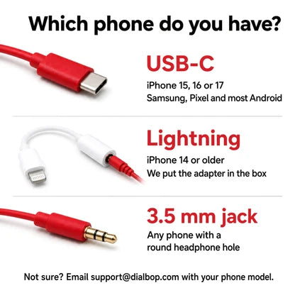 📞 Retro Phone Handset for Cell Phone
