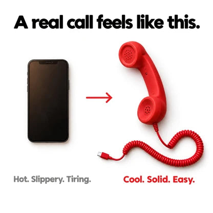 📞 Retro Phone Handset for Cell Phone