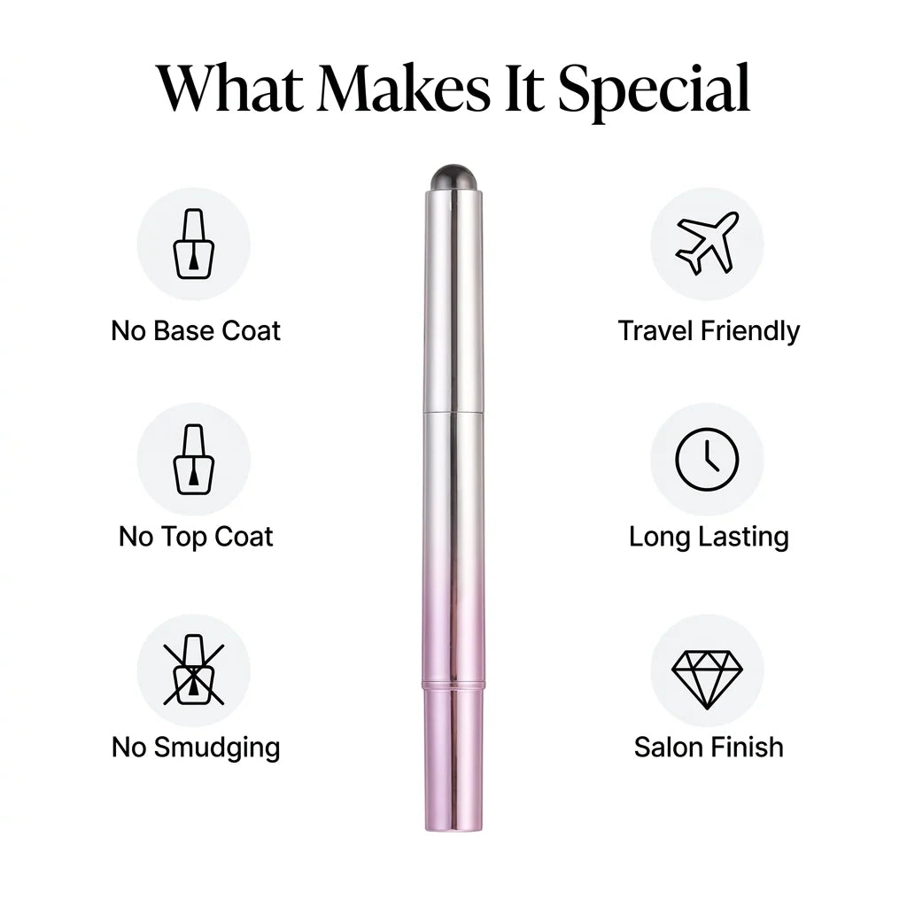 6-In-1 Magnetic Nail Gel Pen Portable