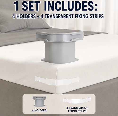 Anti-Slip Bed Sheet Clips – Quilt & Bedsheet Holder Fasteners to Keep Sheets in Place