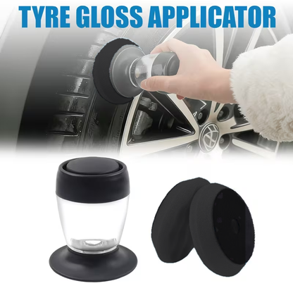 Car Tire Shine Kit – Reusable Applicator with Foam Pads